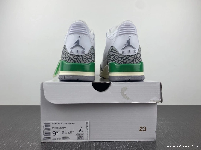Kicked Out Shoe Store CK9246-136 Lucky Green Jordan Retro 3 (W) 0813